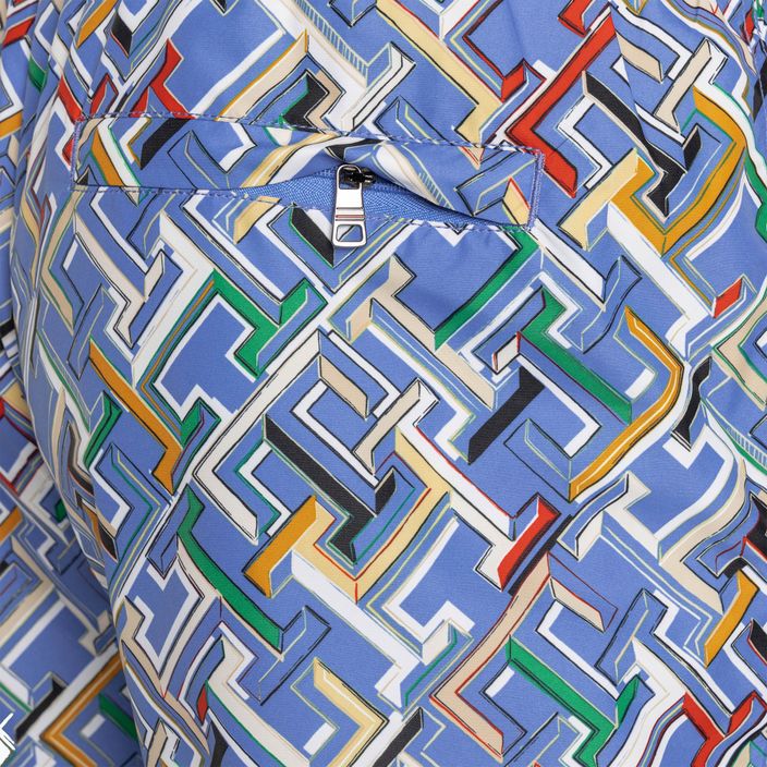 Pantaloncini da bagno Tommy Hilfiger uomo SF Medium Drawstring Print multi monogramma blu incantesimo 4