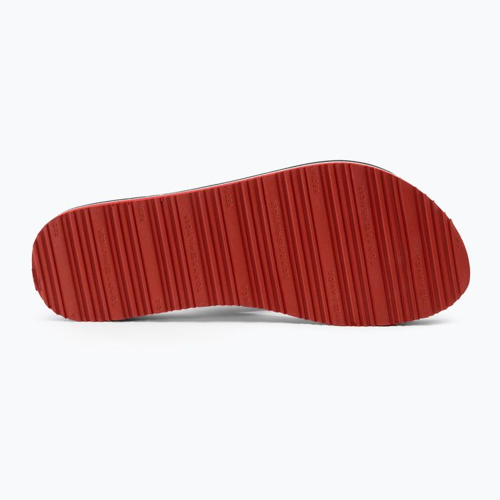 Tommy Hilfiger infradito donna Stripes Beach Sandal rosso bianco blu 4