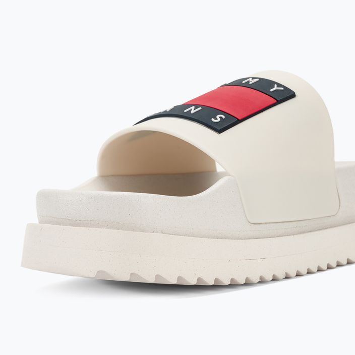 Infradito Tommy Jeans Elevated Flatform Slide donna ecrù 8