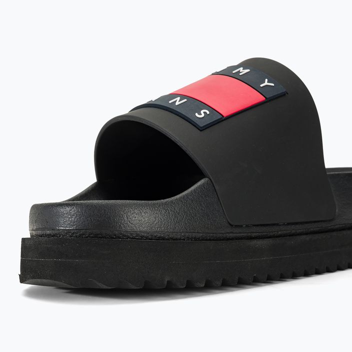 Tommy Jeans donna Elevated Flatform Slide nero 8