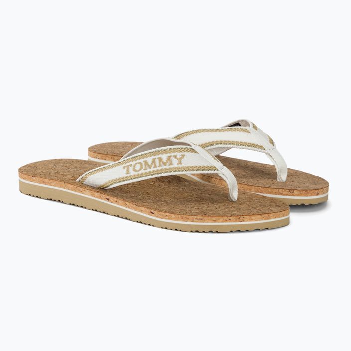 Tommy Hilfiger donna Cork Beach Sandal infradito in grano raccolto 4