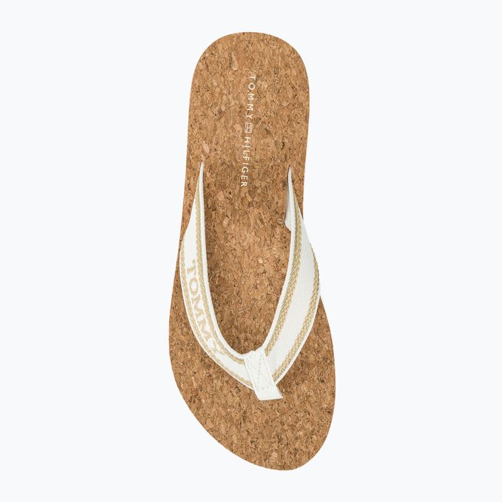 Tommy Hilfiger donna Cork Beach Sandal infradito in grano raccolto 6