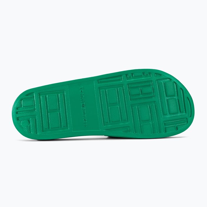 Infradito Tommy Hilfiger da donna Monogram Pool Slide verde olimpico 5