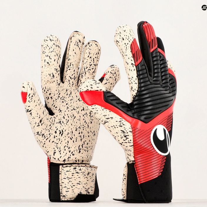 Uhlsport Powerline Supergrip+ guanti da portiere nero/rosso/bianco 4