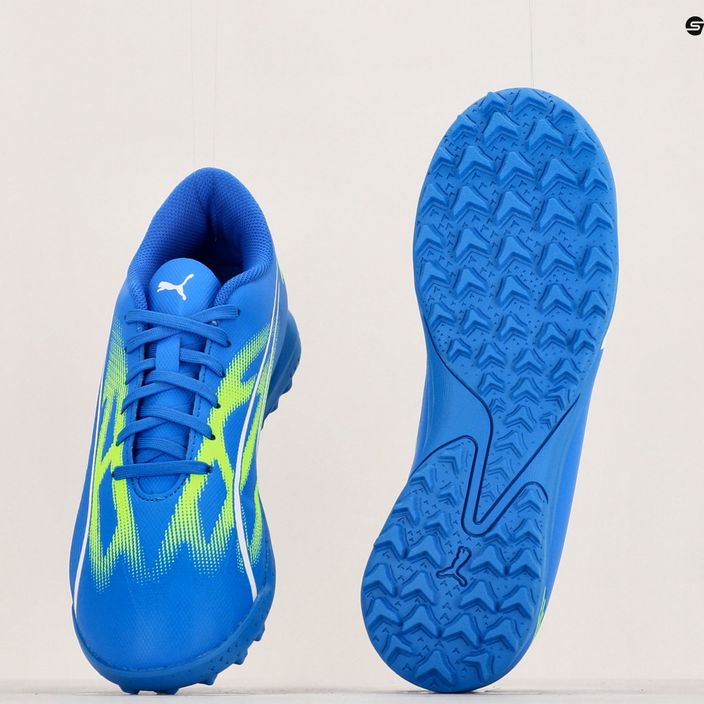 PUMA Ultra Play TT scarpe da calcio per bambini ultra blu/puma bianco/verde 15