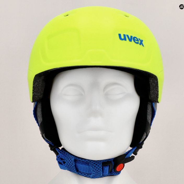 Casco da sci per bambini UVEX Manic Pro giallo neon 8