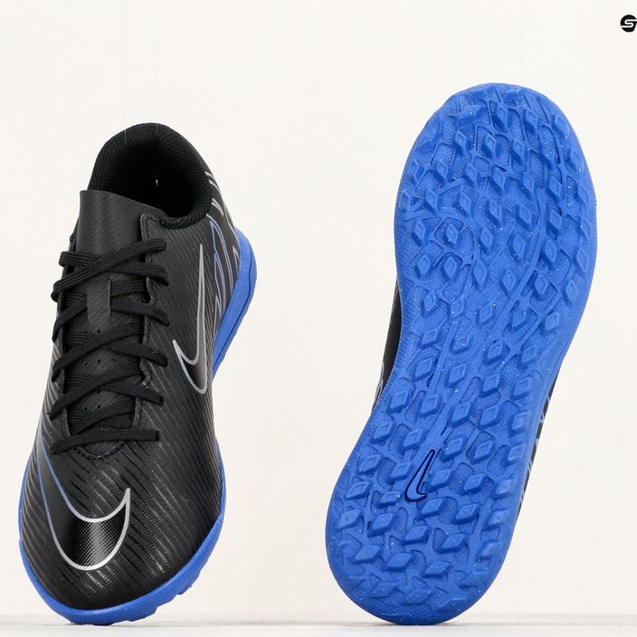 Scarpe da calcio per bambini Nike JR Mercurial Vapor 15 Club TF nero/cromo/iper reale 8