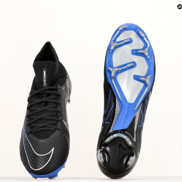 Nike Zoom Mercurial Superfly 9 Pro FG scarpe da calcio nero / cromo / iper royal 8