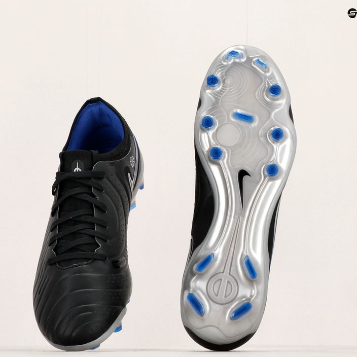 Nike Tiempo Legend 10 Pro FG scarpe da calcio nero / cromo / iper reale 8