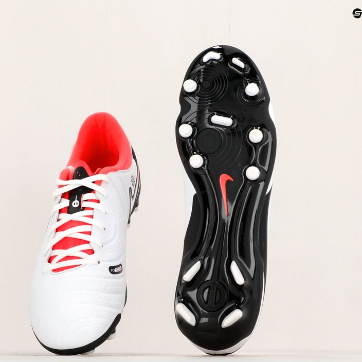 Nike Tiempo Legend 10 Academy MG scarpe da calcio bianco/nero/lucido cremisi 8
