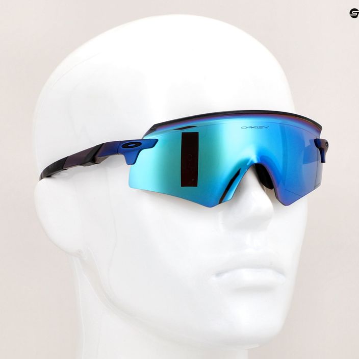 Occhiali da sole Oakley Encoder ciano opaco/blu colorshift/zaffiro Prizm 12