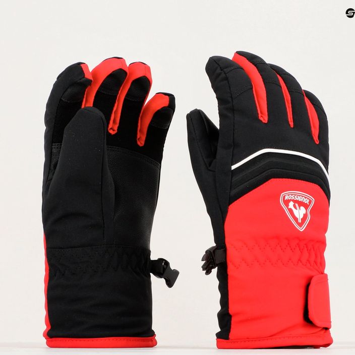 Guanto da sci Rossignol Jr Tech Impr G sport rosso da bambino 3