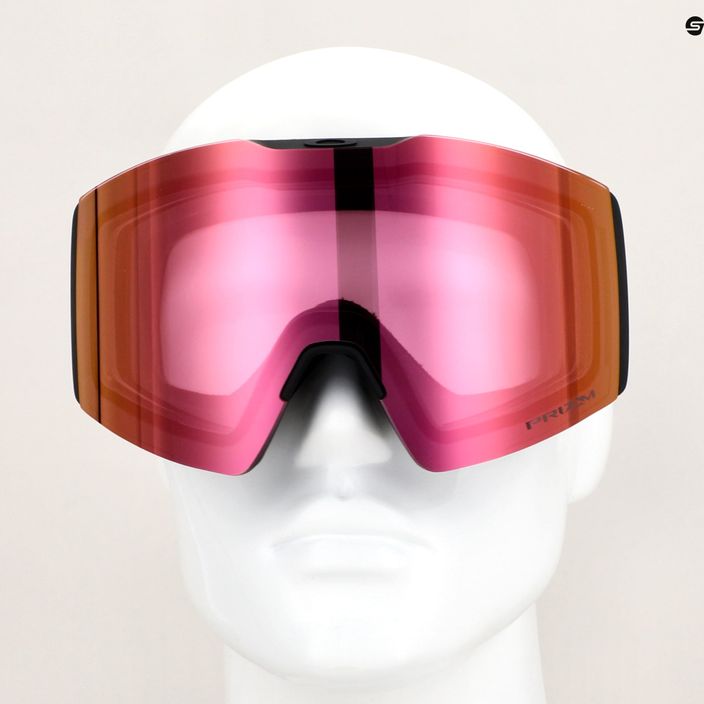 Oakley Fall Line L nero opaco/prizm snow hi rosa occhiali da sci 10