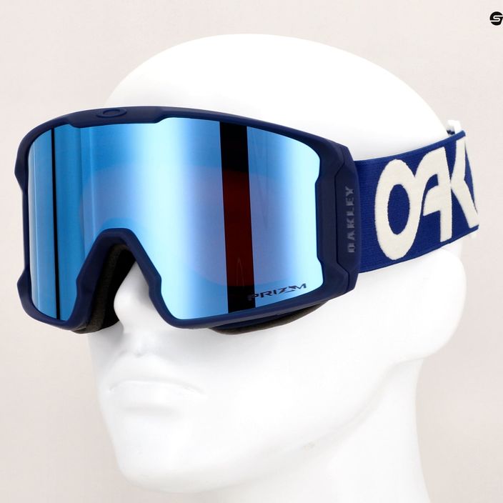 Oakley Line Miner L matte b1b navy/prizm sapphire iridium occhiali da sci 7