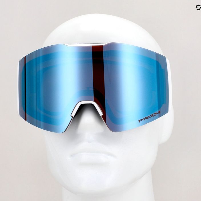 Oakley Fall Line M bianco opaco/prizm snow sapphire iridium occhiali da sci 10