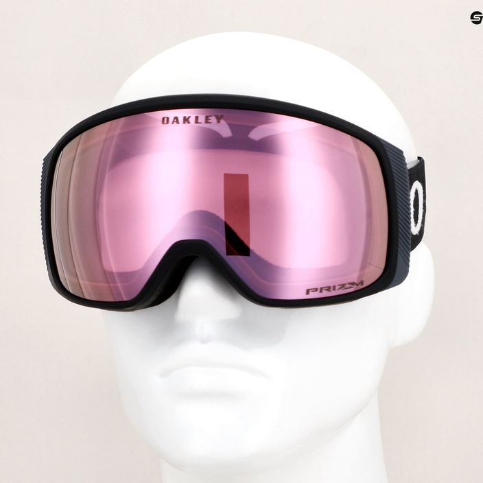Oakley Flight Tracker M nero opaco/prizm snow hi pink occhiali da sci 10