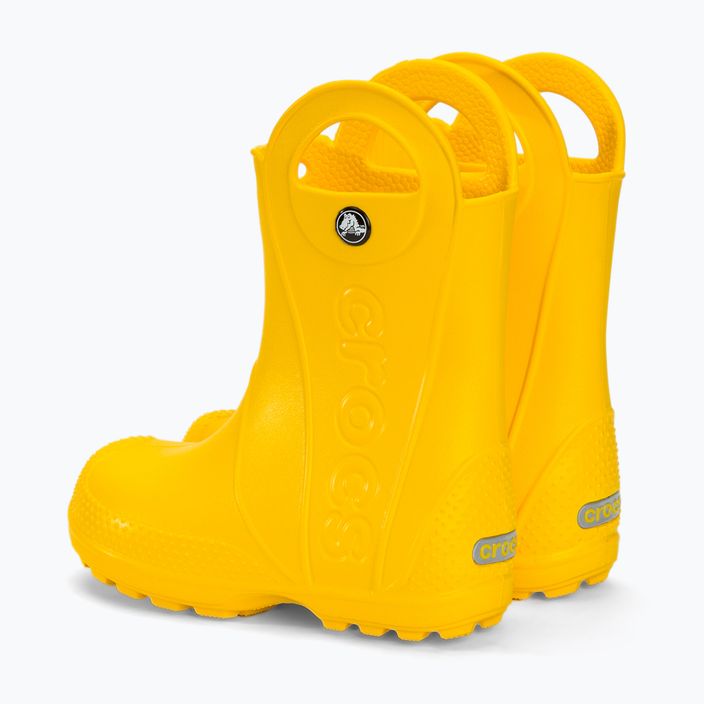 Crocs Handle Rain Boot Bambini giallo 3