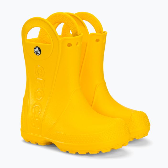 Crocs Handle Rain Boot Bambini giallo 4