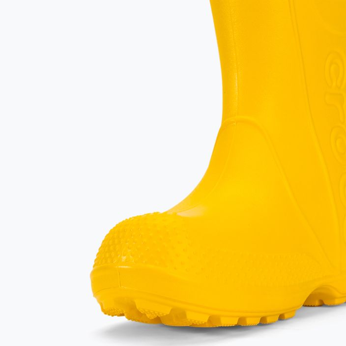 Crocs Handle Rain Boot Bambini giallo 8