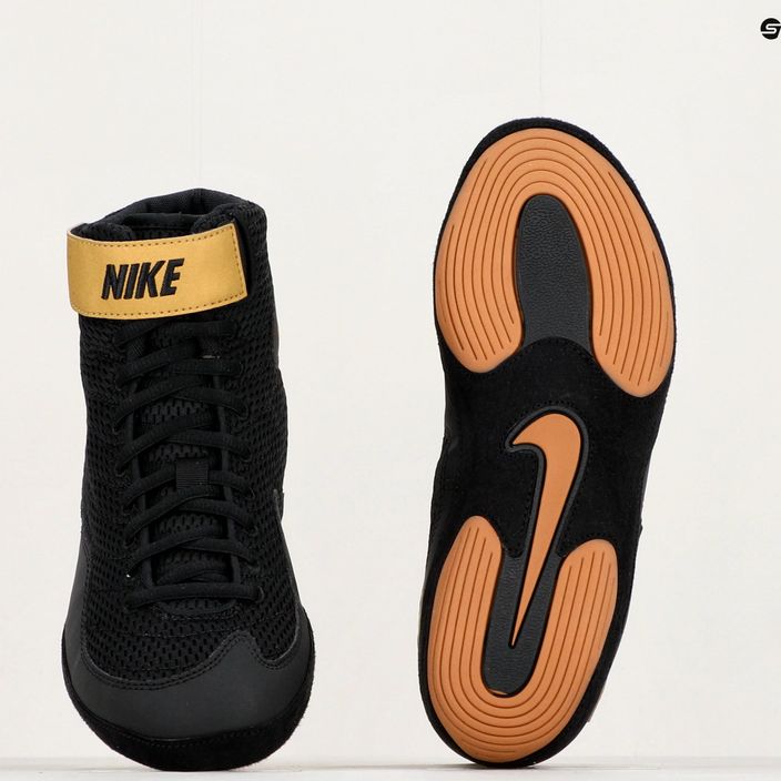 Scarpe da wrestling da uomo Nike Inflict 3 Edizione Limitata nero/oro vegas 8