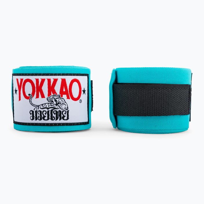 Bende da boxe YOKKAO Premium Handwrap blu cielo 3