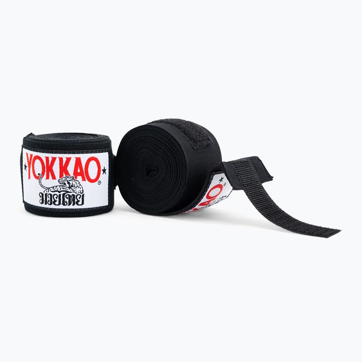 Bende da boxe YOKKAO Premium Handwrap nero 2