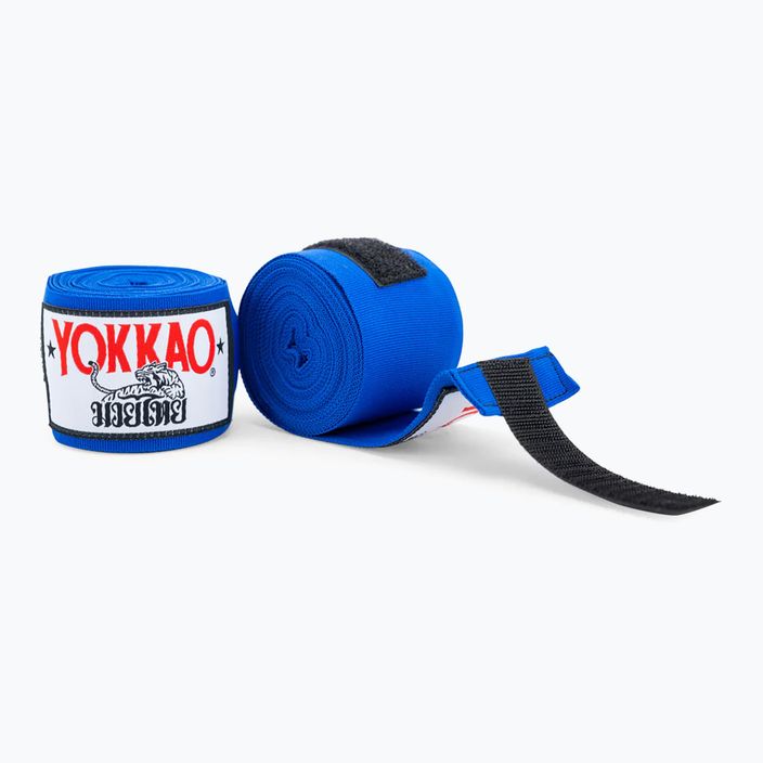 Bende da boxe YOKKAO Premium Handwrap blu 2