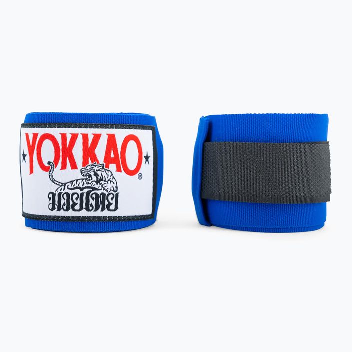 Bende da boxe YOKKAO Premium Handwrap blu 3