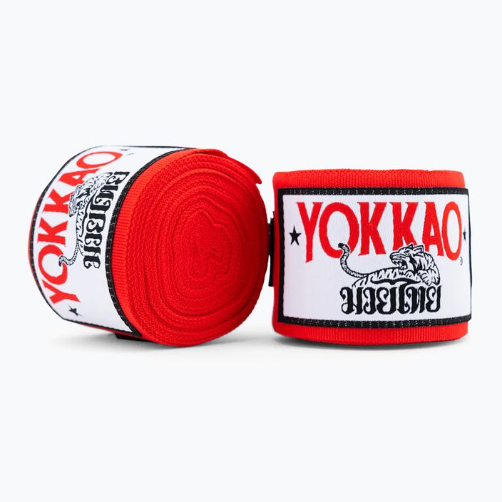 Bendaggi da boxe YOKKAO Premium Handwrap rosso