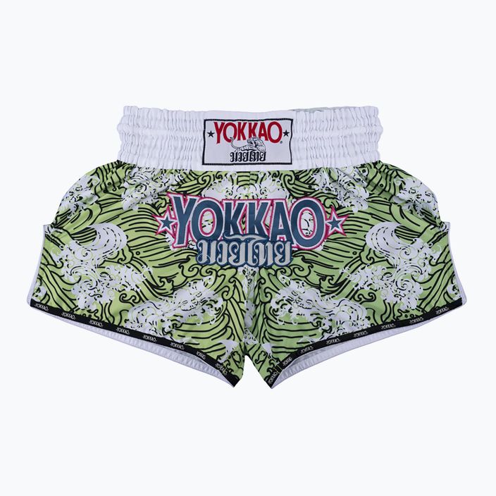 Pantaloncini da MMA YOKKAO Hawaiian verde lime