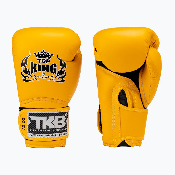 Guanti da boxe Top King Muay Thai Super Air giallo 3