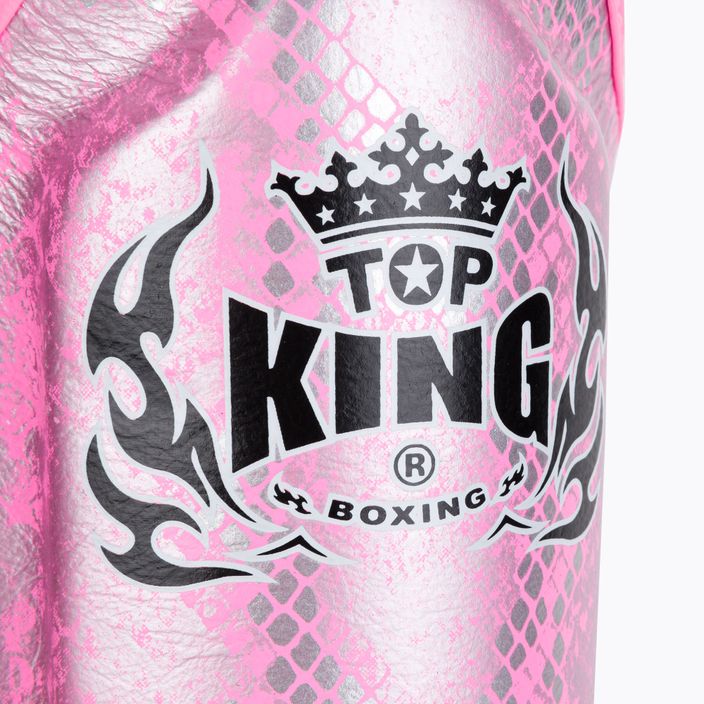 Protezioni per tibie Top King Super Star rosa/argento 3