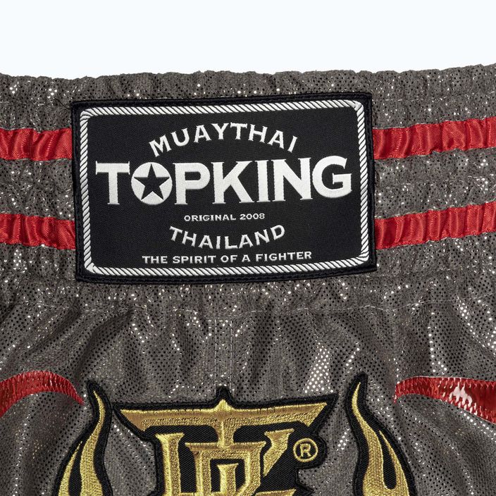 Pantaloncini da allenamento Top King Kickboxing grigio 3