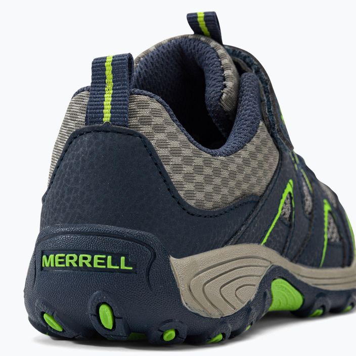 Merrell Trail Chaser, scarponcini da trekking per bambini, blu/verde 9
