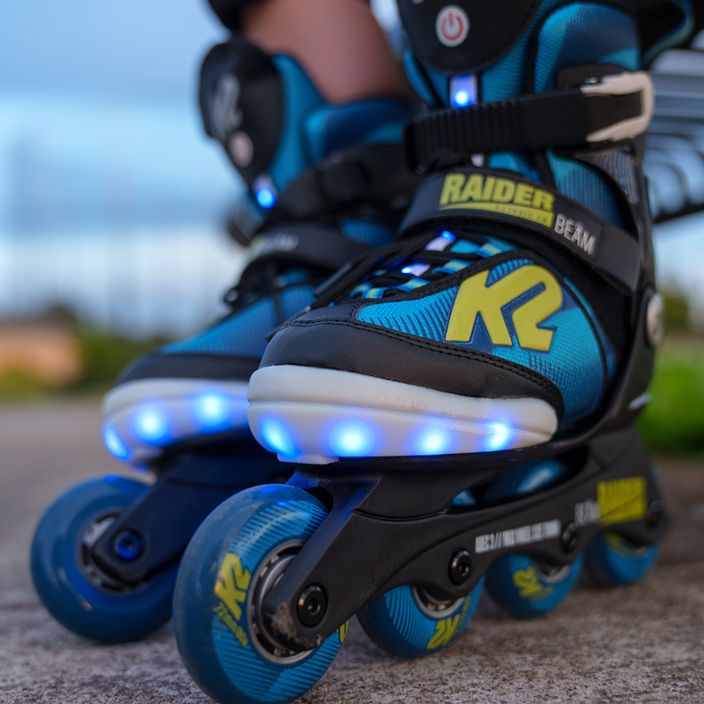 Pattini a rotelle per bambini K2 Raider Beam blu/nero 8