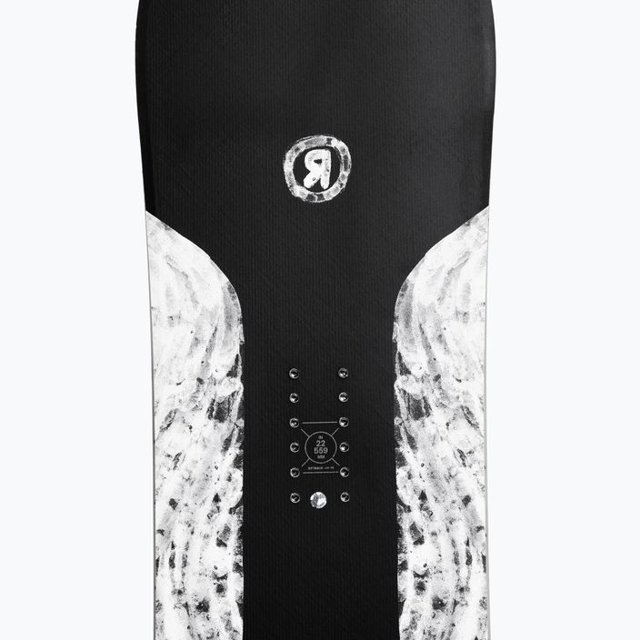 Snowboard RIDE Smokescreen nero/bianco 5