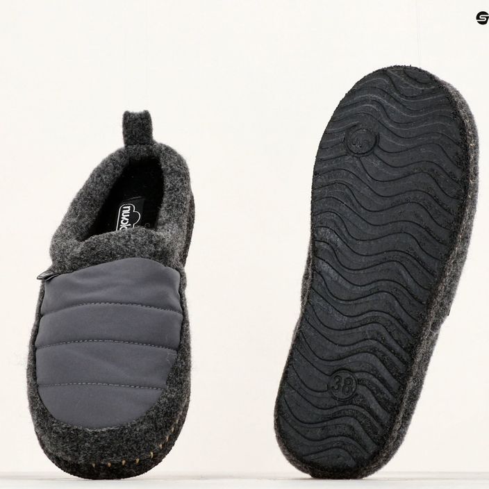 Nuvola Zueco New Wool pantofole invernali grigio scuro 16