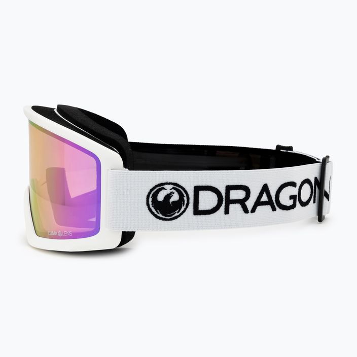 Occhiali da sci DRAGON L DX3 OTG bianco/lumalens pink ion 4