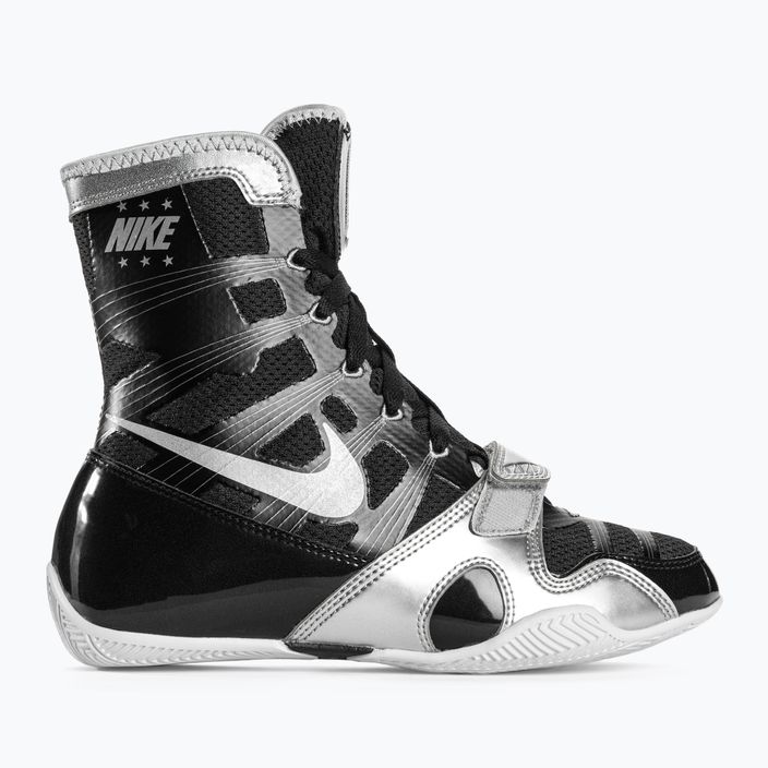 Scarpe da boxe Nike Hyperko MP nero/argento riflettente 2