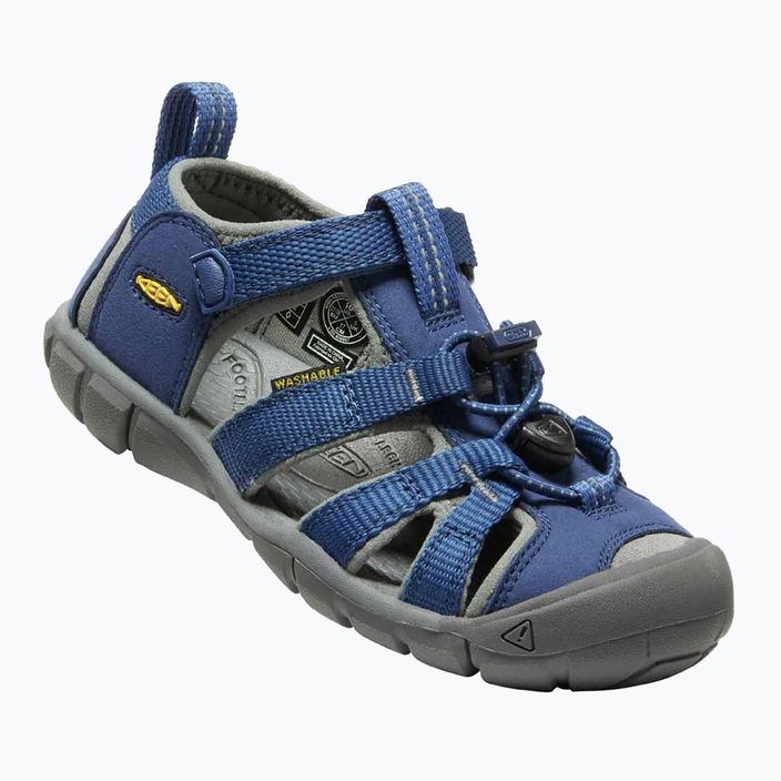 KEEN Seacamp II CNX sandali da trekking per bambini, profondità blu/gargoyole 7