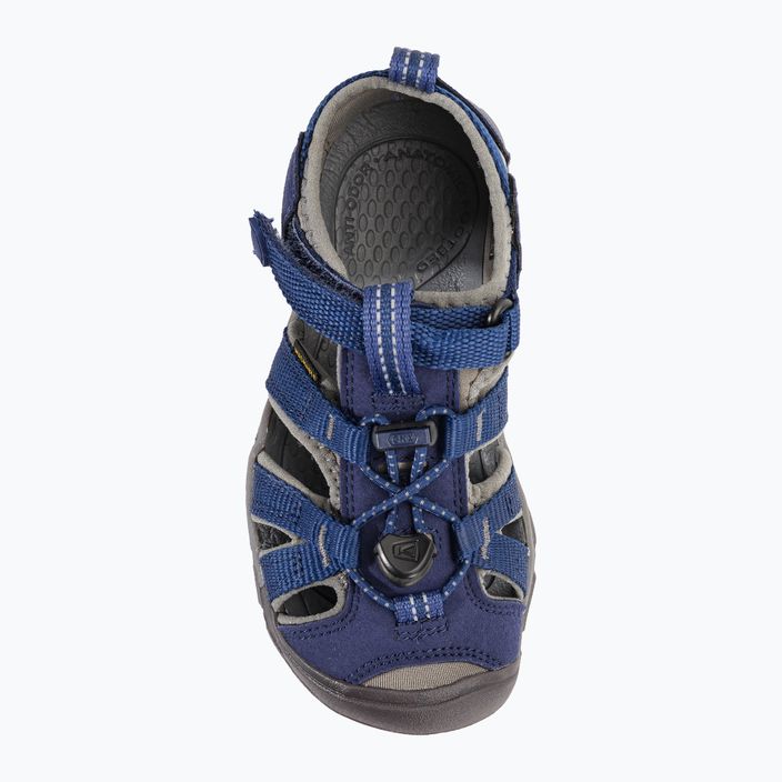 KEEN Seacamp II CNX sandali da trekking per bambini, profondità blu/gargoyole 6