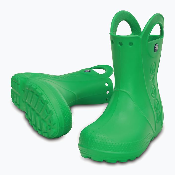 Crocs Handle It Rain Boot Bambini Kaloos verde erba 6