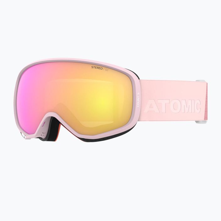 Atomic Count S Stereo occhiali da sci rosa rosa/giallo stereo 6