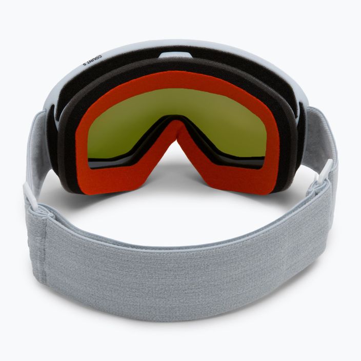 Atomic Count S Stereo occhiali da sci grigio chiaro/rosso stereo 3