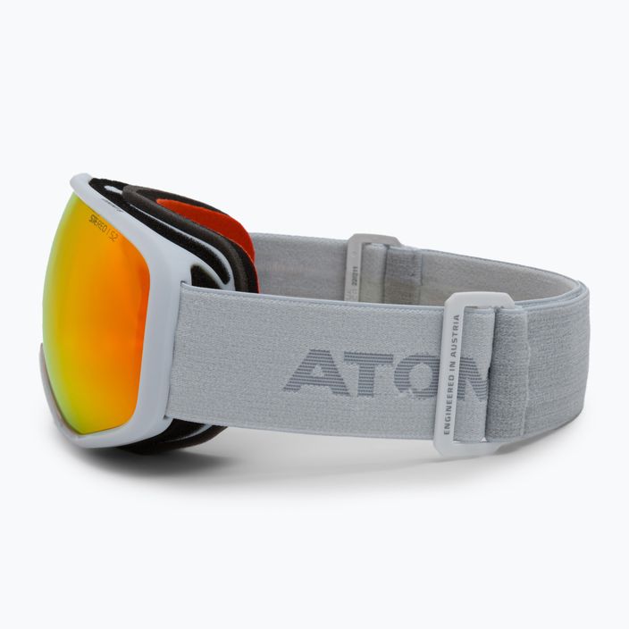 Atomic Count S Stereo occhiali da sci grigio chiaro/rosso stereo 4