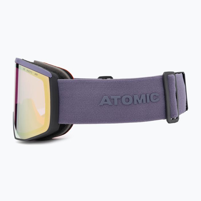 Occhiali da sci Atomic Four Pro HD Photo viola scuro/ambra oro 5