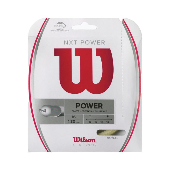 Wilson Nxt Power 16 corda da tennis 12,2 m bianco WRZ941600