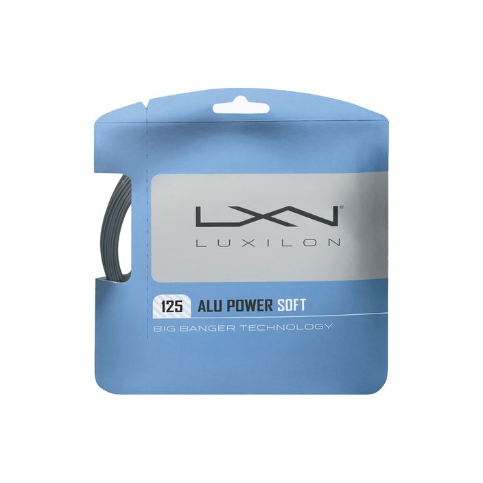 Corda da tennis Luxilon Alu Power Soft 125 12,2 m argento 2