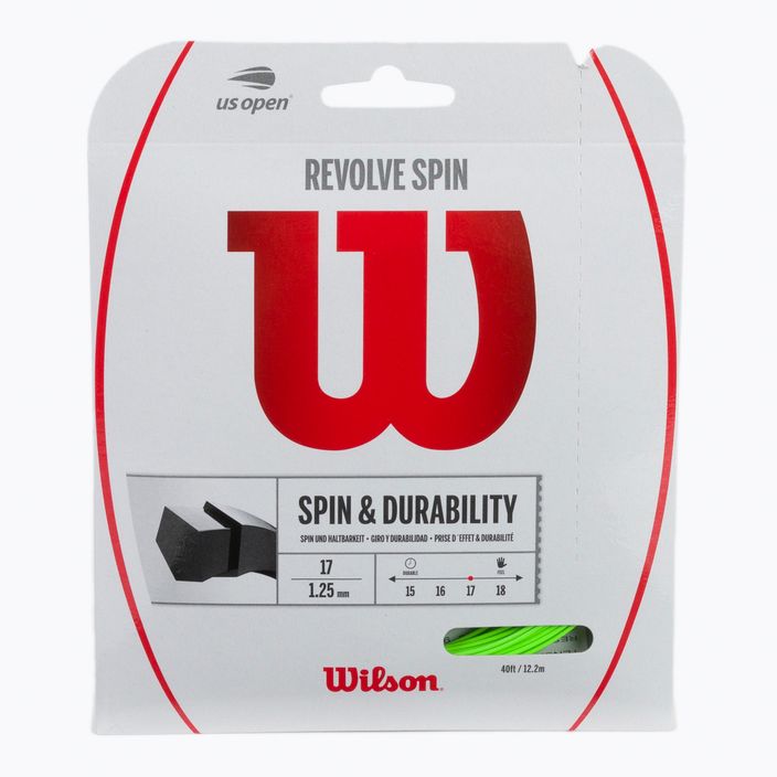 Wilson Revolve Spin 17 Set di corde da tennis 12,2 m grigio WRZ956900+