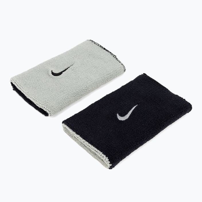 Polsini Nike Dri-Fit Doublewide Home And Away 2 pezzi nero/grigio base